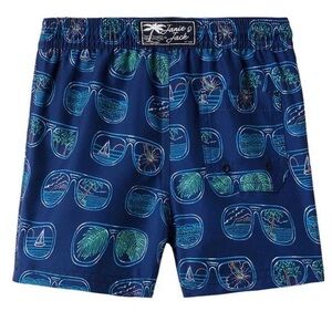 Janie and Jack Navy Sunglasses Print Shorts